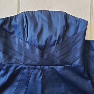 Banana Republic Strapless navy blue dress